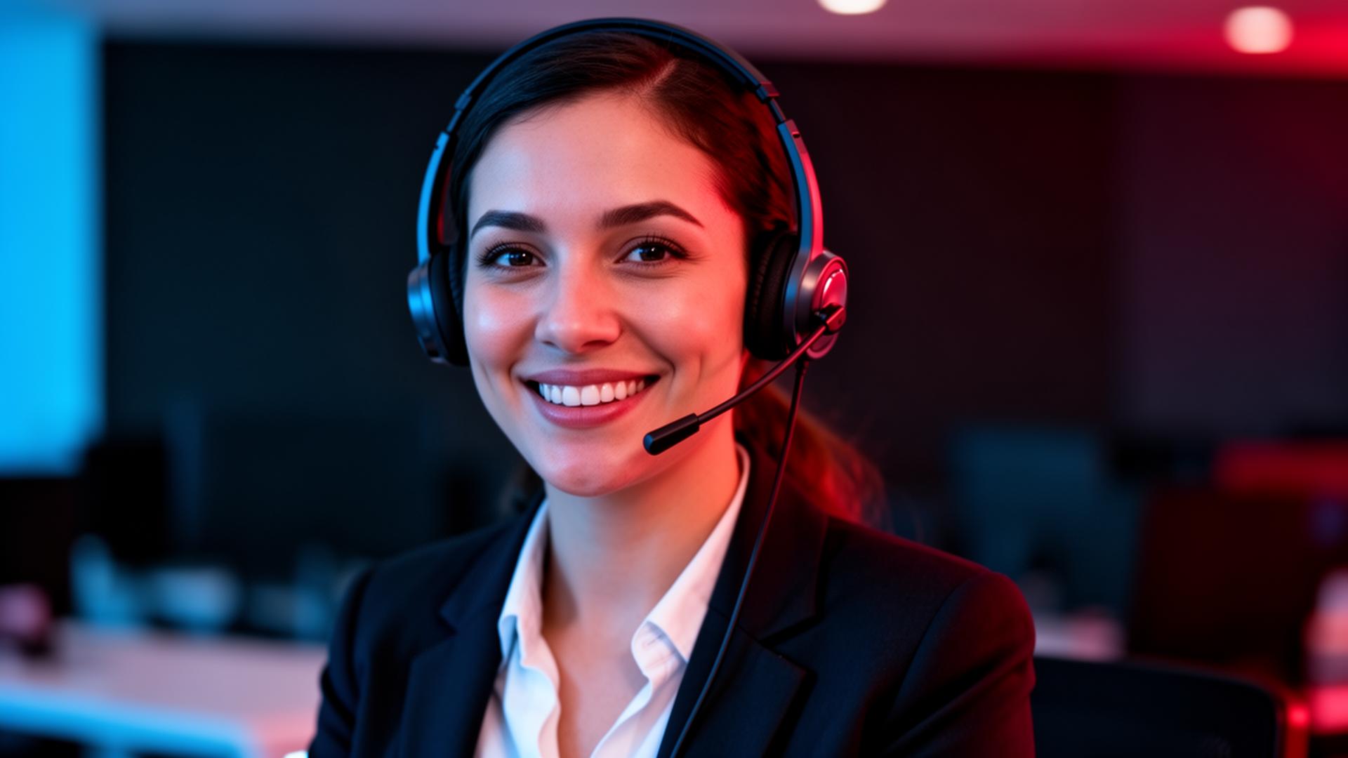 Atendente profissional em call center